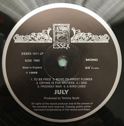 July (3) : July (LP, Mono, Ltd, RE + 7", Single, Ltd, RE)