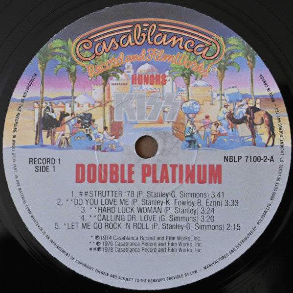 Kiss : Double Platinum (2xLP, Comp, Gat)