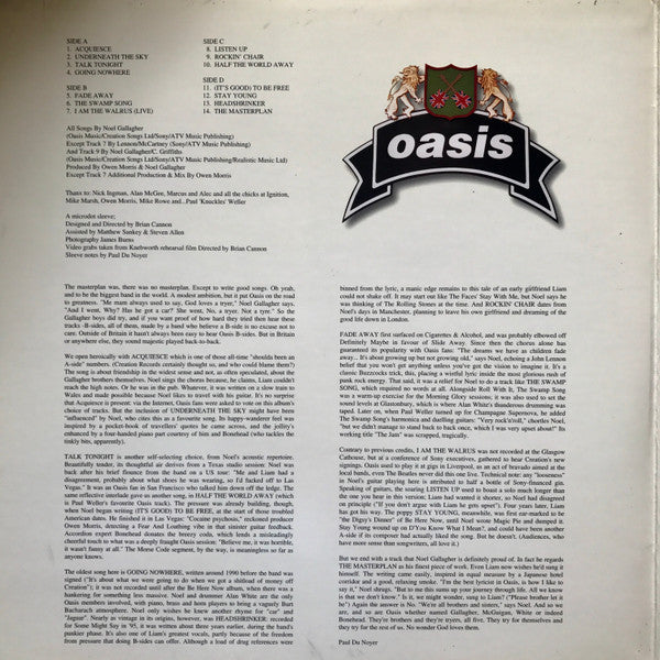 Oasis (2) : The Masterplan (2xLP, Comp)