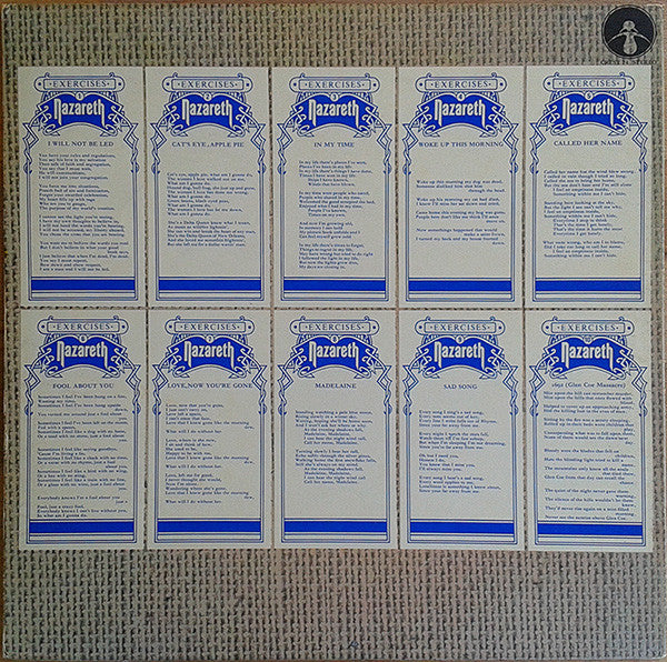 Nazareth (2) : Exercises (LP, Album, RE, Gat)