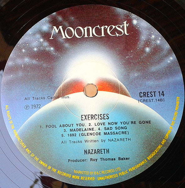 Nazareth (2) : Exercises (LP, Album, RE, Gat)