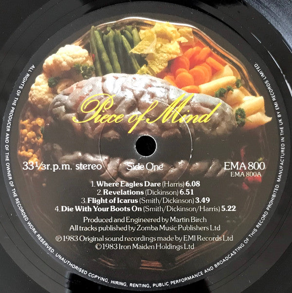 Iron Maiden - Piece Of Mind (LP, Album, Gat) (Very Good Plus (VG