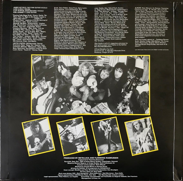 Metallica : Master Of Puppets (LP, Album, Ast)