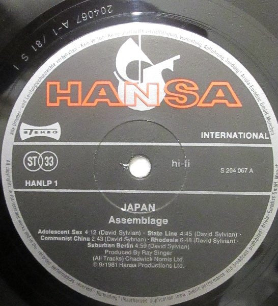 Japan : Assemblage (LP, Comp)