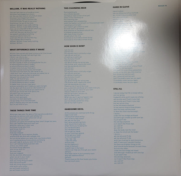 The Smiths : Hatful Of Hollow (LP, Comp, RE, Lyn)