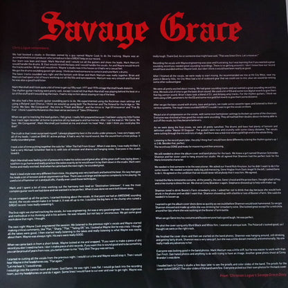 Savage Grace : After The Fall From Grace (LP, Album, RE)