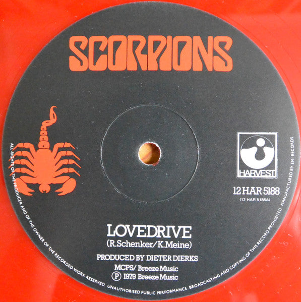 Scorpions : Lovedrive (12", Red)