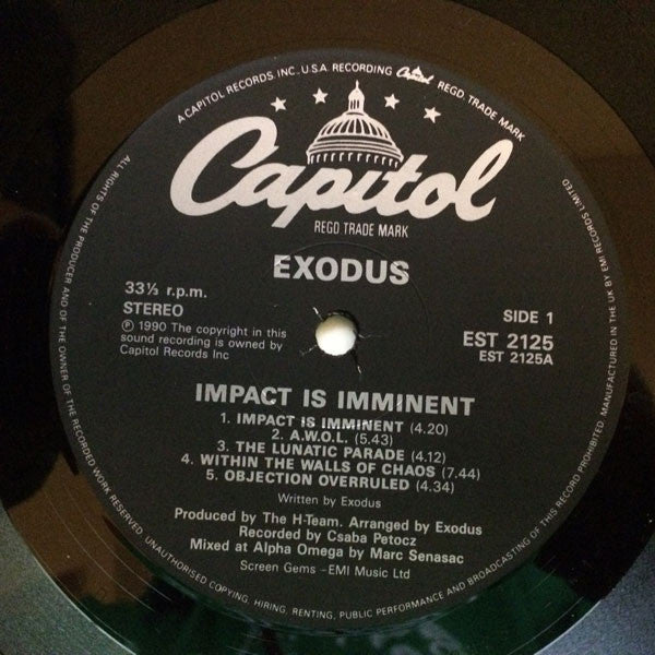 Exodus (6) : Impact Is Imminent (LP, Album)