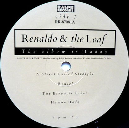 Renaldo & The Loaf : The Elbow Is Taboo (LP, Album)