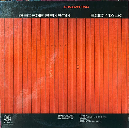 George Benson : Body Talk (LP, Album, Quad, Pit)