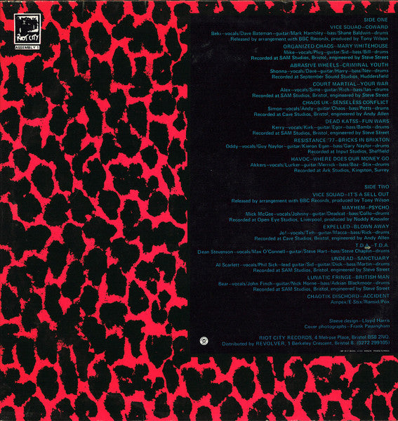 Various : Riotous Assembly (LP, Comp, Red)