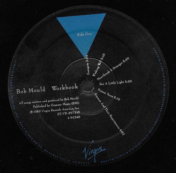 Bob Mould : Workbook (LP, Album, SRC)
