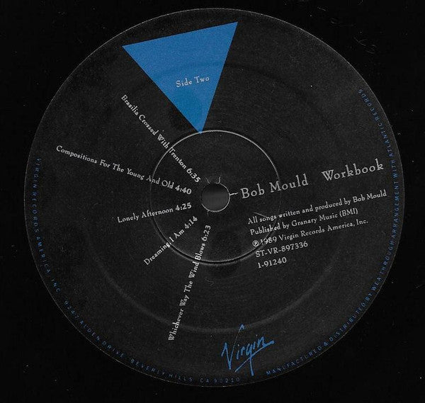 Bob Mould : Workbook (LP, Album, SRC)