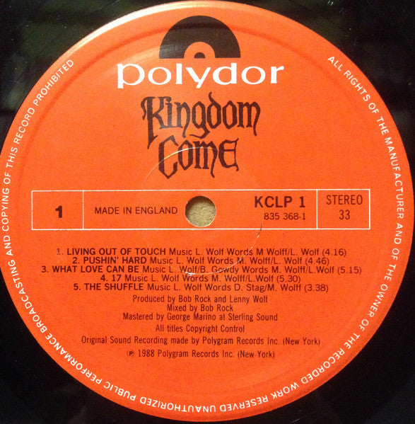 Kingdom Come (2) : Kingdom Come (LP, Album)