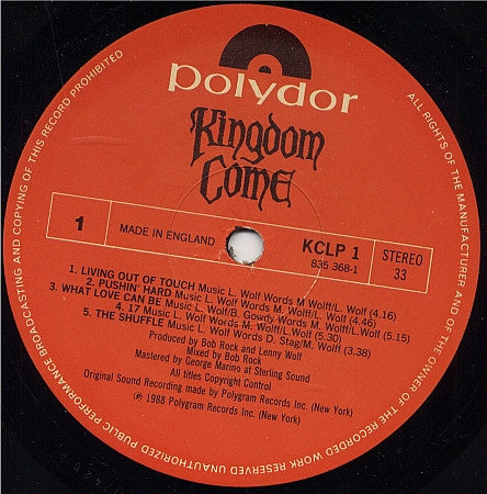 Kingdom Come (2) : Kingdom Come (LP, Album)
