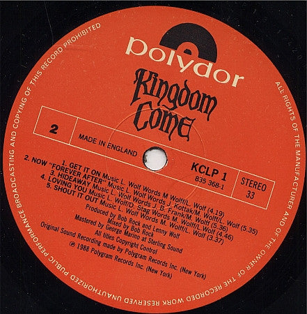 Kingdom Come (2) : Kingdom Come (LP, Album)