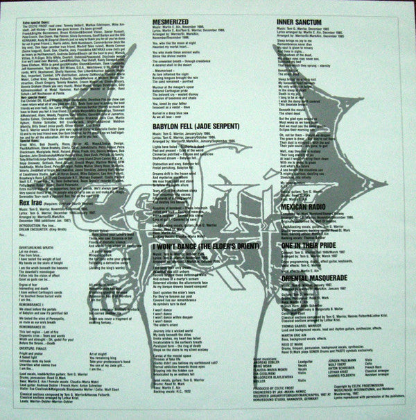 Celtic Frost : Into The Pandemonium (LP, Album, Gat)