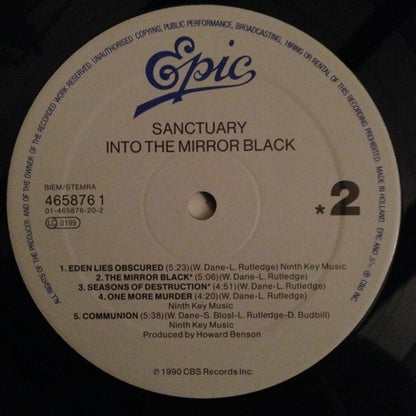 Sanctuary (4) : Into The Mirror Black (LP, Album)