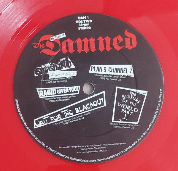 The Damned : Another Great Record From The Damned: The Best Of The Damned (LP, Comp, Red)