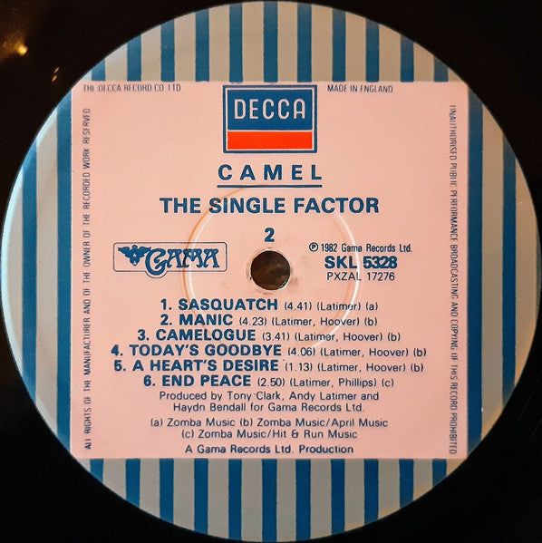 Camel : The Single Factor (LP, Album)