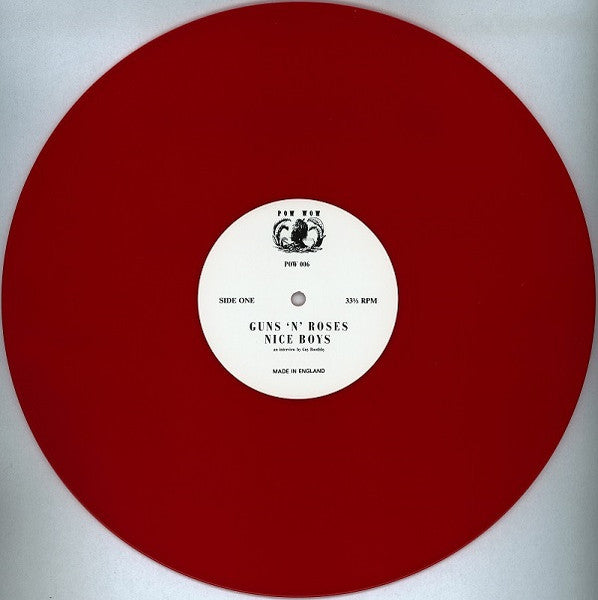 Guns 'N' Roses* : Nice Boys (12", Ltd, Unofficial, Red)