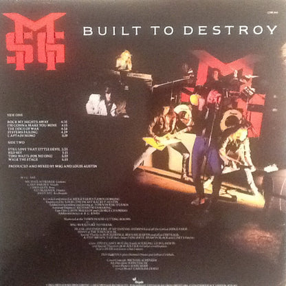 The Michael Schenker Group : Built To Destroy (LP, Album)