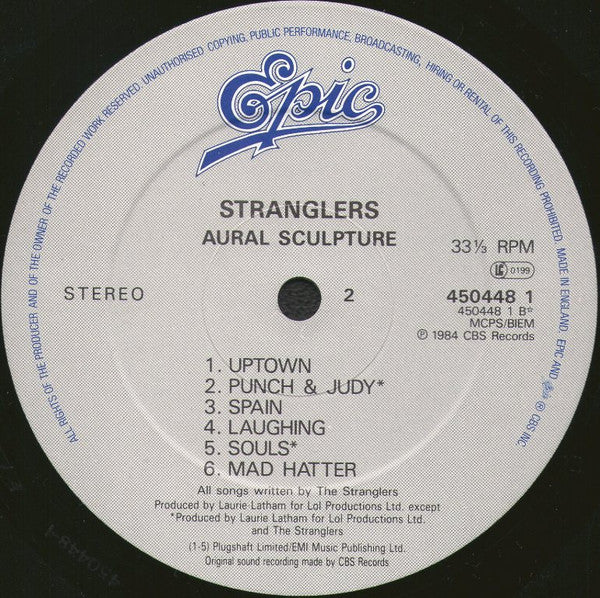The Stranglers : Aural Sculpture (LP, Album, RE)