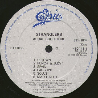 The Stranglers : Aural Sculpture (LP, Album, RE)