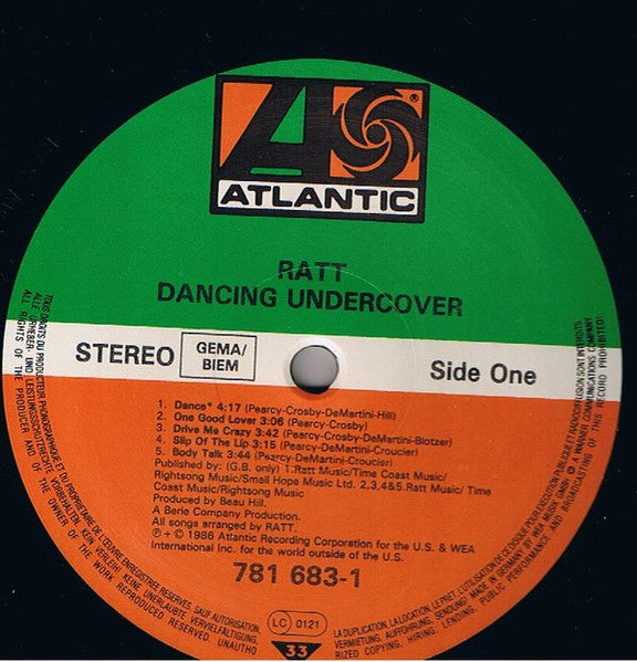 Ratt : Dancing Undercover (LP, Album)