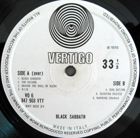 Black Sabbath : Black Sabbath (LP, Album, Rec)