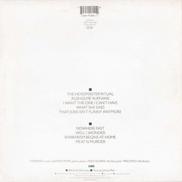 The Smiths : Meat Is Murder (10", Album, Ltd, Num, RE)