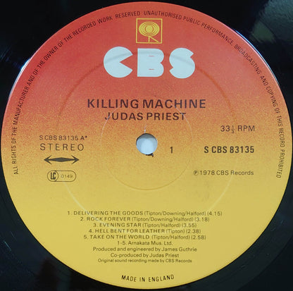 Judas Priest : Killing Machine (LP, Album)