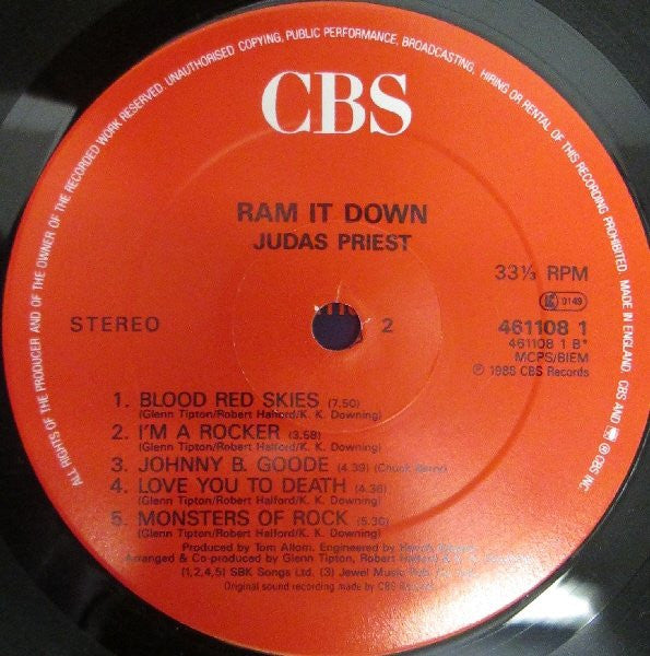 Judas Priest : Ram It Down (LP, Album)