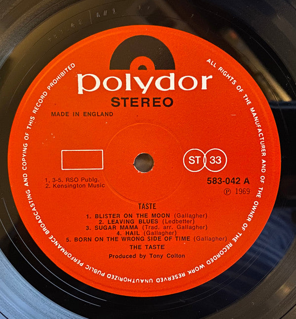 Taste (2) : Taste (LP, Album)