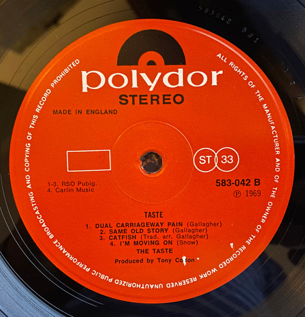 Taste (2) : Taste (LP, Album)