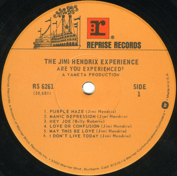The Jimi Hendrix Experience : Are You Experienced? (LP, Album, RE, Jac)