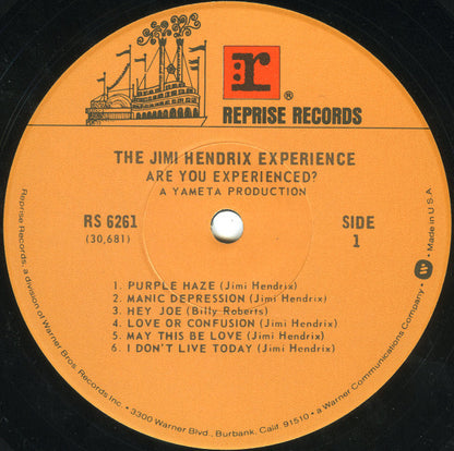 The Jimi Hendrix Experience : Are You Experienced? (LP, Album, RE, Jac)
