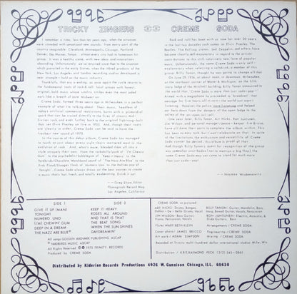 Creme Soda : Tricky Zingers (LP, Album)