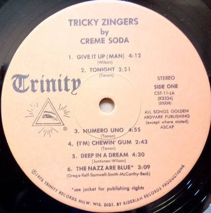 Creme Soda : Tricky Zingers (LP, Album)