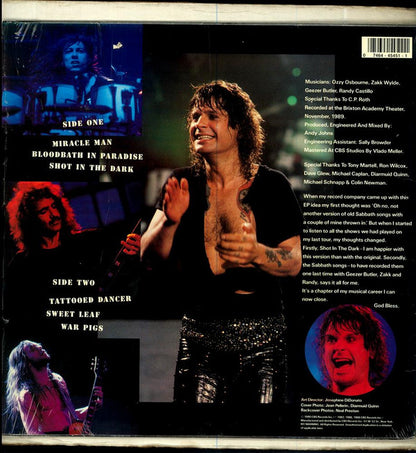 Ozzy Osbourne : Just Say Ozzy (12", EP)