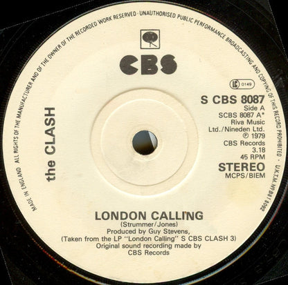 The Clash : London Calling / Armagideon Time (7", Single, Gre)