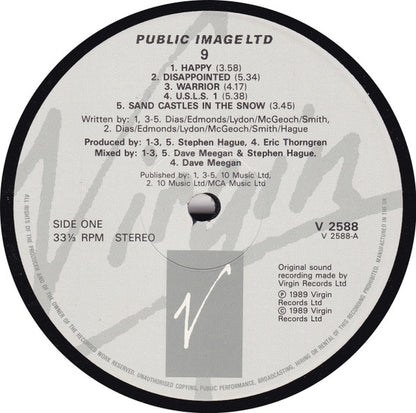 Public Image Limited : 9 (LP, Album)