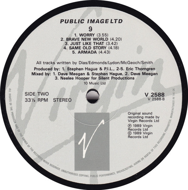 Public Image Limited : 9 (LP, Album)