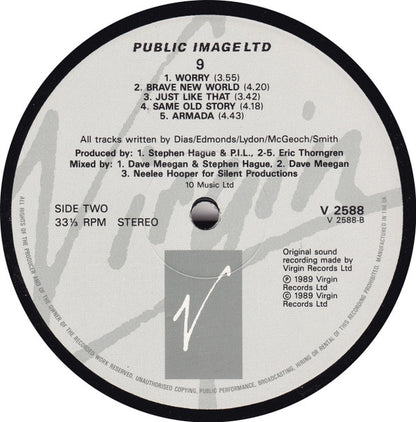 Public Image Limited : 9 (LP, Album)
