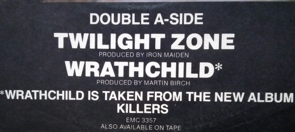 Iron Maiden : Twilight Zone / Wrathchild (7", Single)