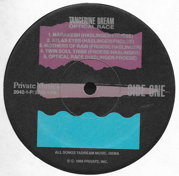 Tangerine Dream : Optical Race (LP, Album)