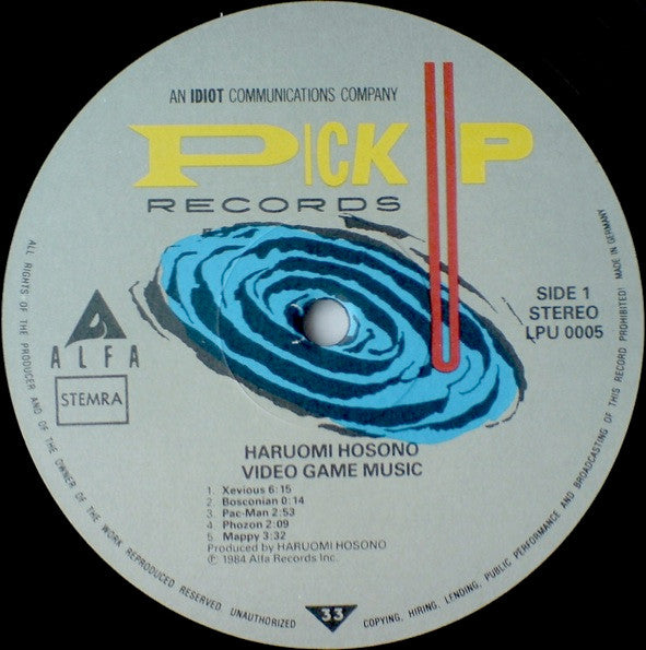 Haruomi Hosono : Video Game Music = ビデオ・ゲーム・ミュージック (LP)
