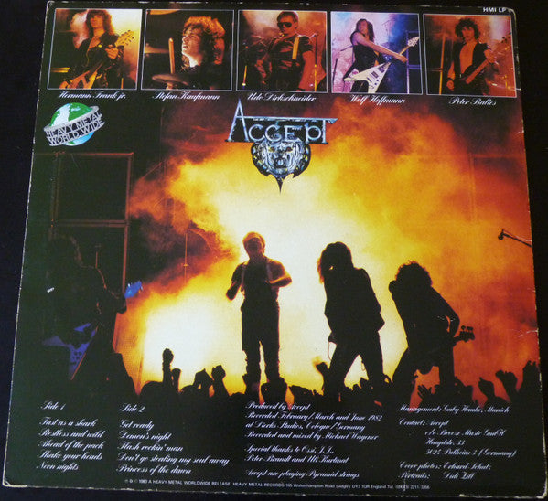 Accept – Restless And Wild – - International Vinyl Record Store Accept – Restless And Wild – - International Vinyl Record Store