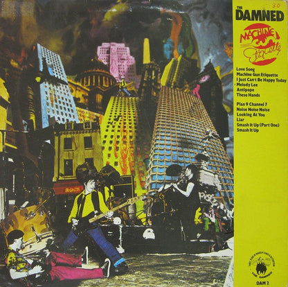 The Damned : Machine Gun Etiquette (LP, Album, RE, RP, Blu)