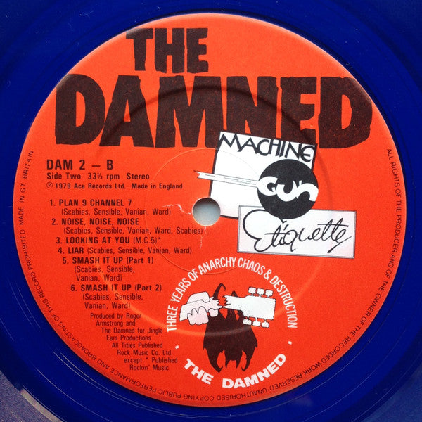 The Damned : Machine Gun Etiquette (LP, Album, RE, RP, Blu)